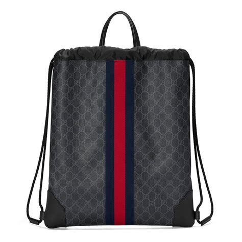 gucci backpack men cheap|Gucci drawstring backpack for men.